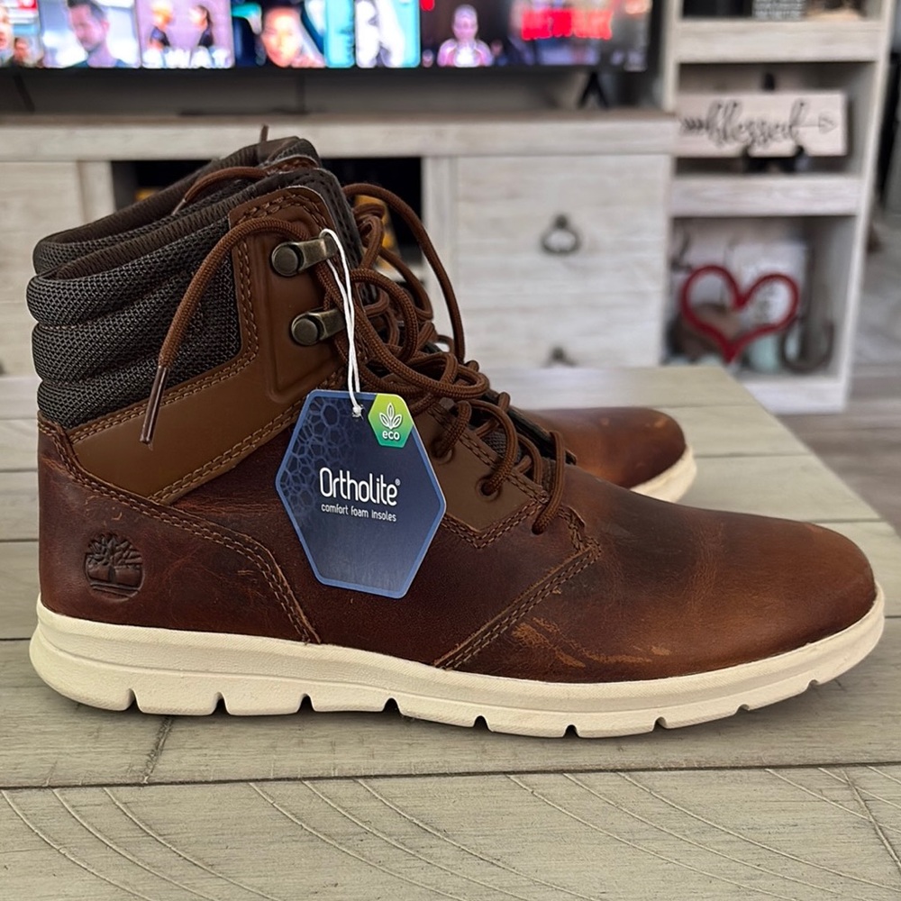 Timberland Men's Brown Leather Boots